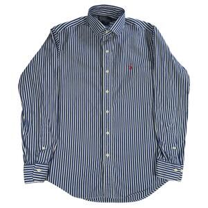 Polo Ralph Lauren Regent Shirt Men’s M Blue White Stripe Button Down